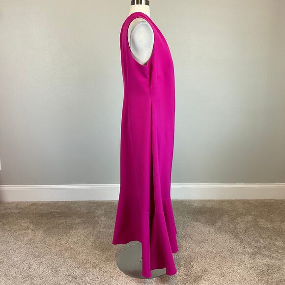 Eliza J Women's High Low A-Line Sleeveless Cocktail Dress Colorful Pink Size 20W - Picture 6 of 13